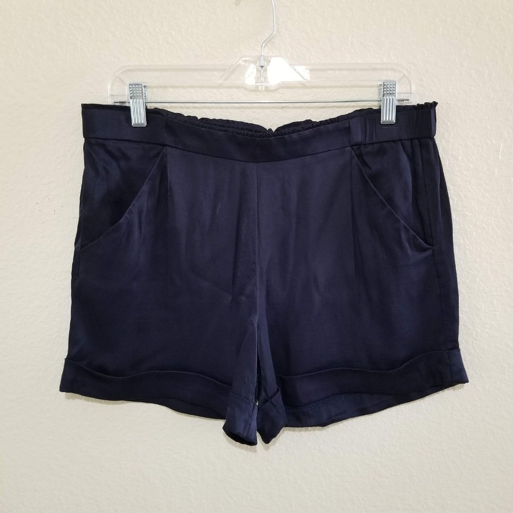 Navy Blue Sateen - Silk Loft Shorts - Picture 3 of 8